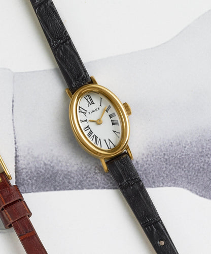 Timex Cavatina 19mm Leather Strap Watch