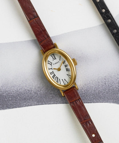 Timex Cavatina 19mm Leather Strap Watch