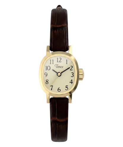 Timex Cavatina Mini 17mm Leather Strap Watch
