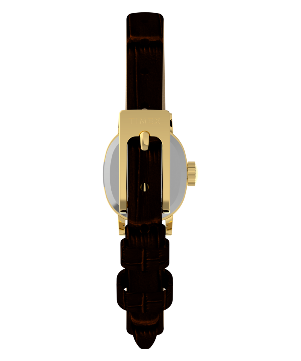 Timex Cavatina Mini 17mm Leather Strap Watch