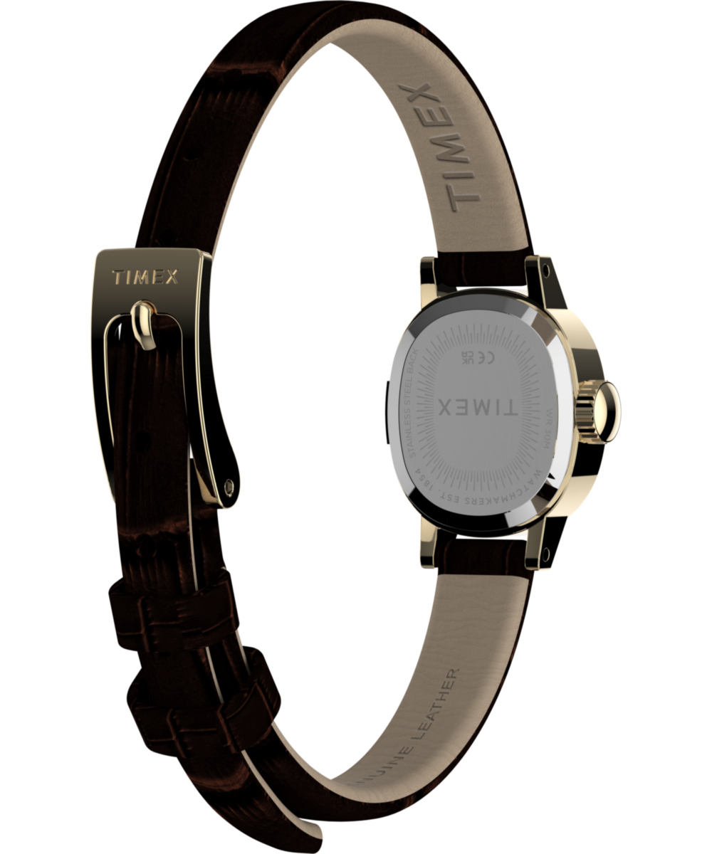 Timex Cavatina Mini 17mm Leather Strap Watch