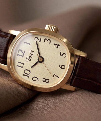 Timex Cavatina Mini 17mm Leather Strap Watch