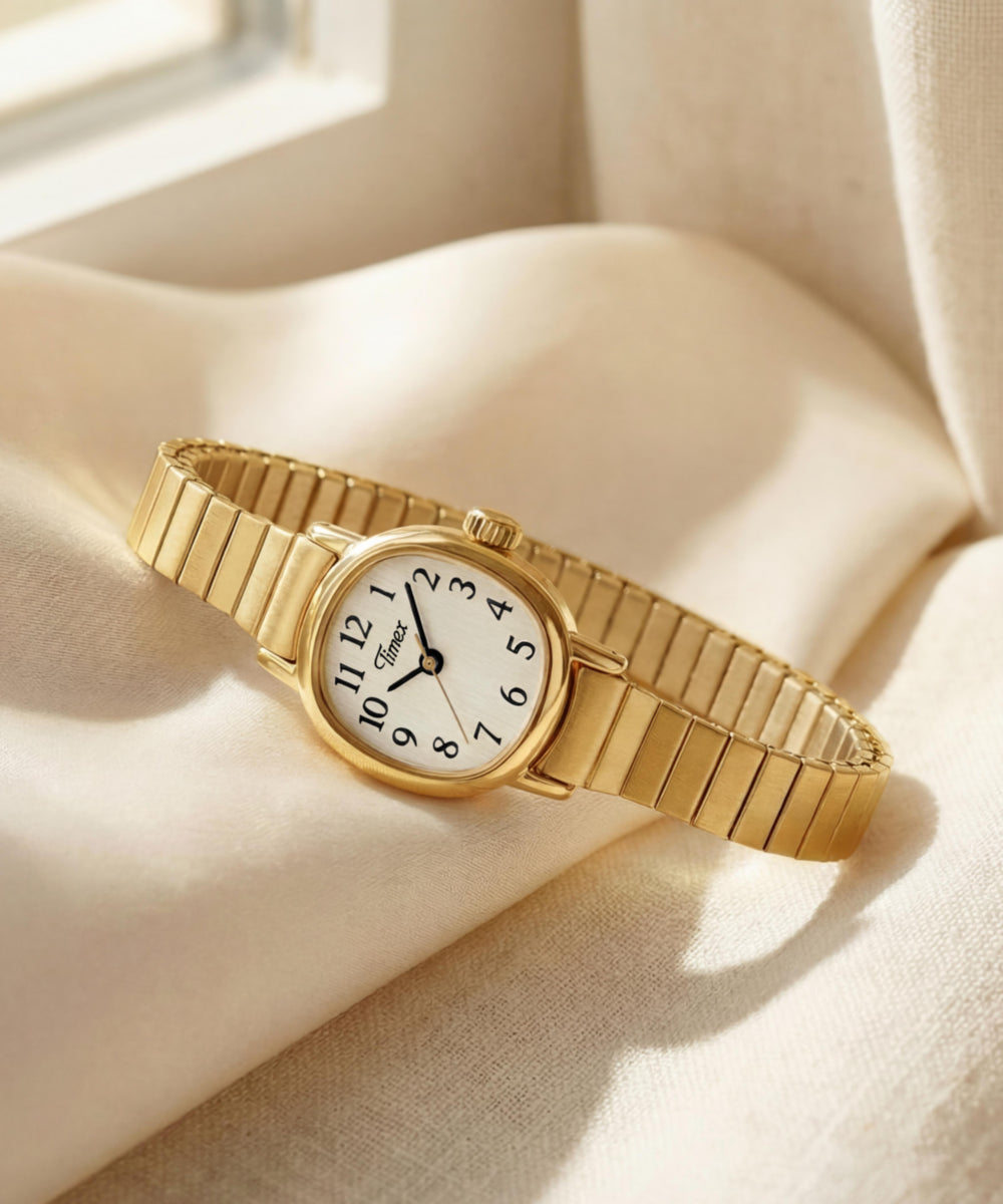 Timex Cavatina Mini 17mm Stainless Steel Expansion Band Watch