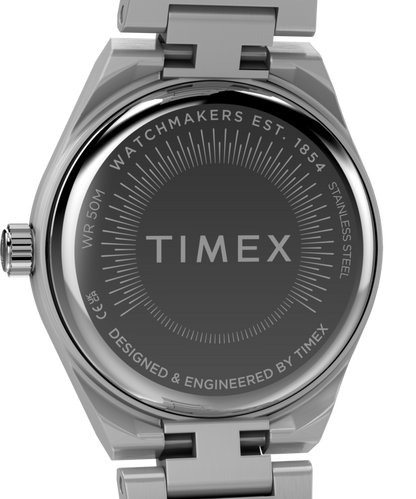 Timex Q Timex Continental Mini 24mm Stainless Steel Bracelet Watch