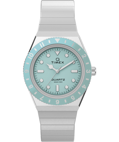 Timex Q Timex Mini 30mm Stainless Steel Expansion Band Watch
