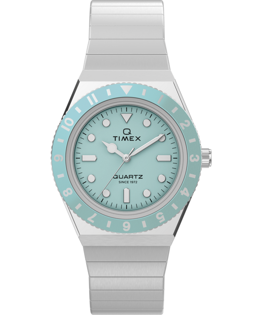 Timex Q Timex Mini 30mm Stainless Steel Expansion Band Watch