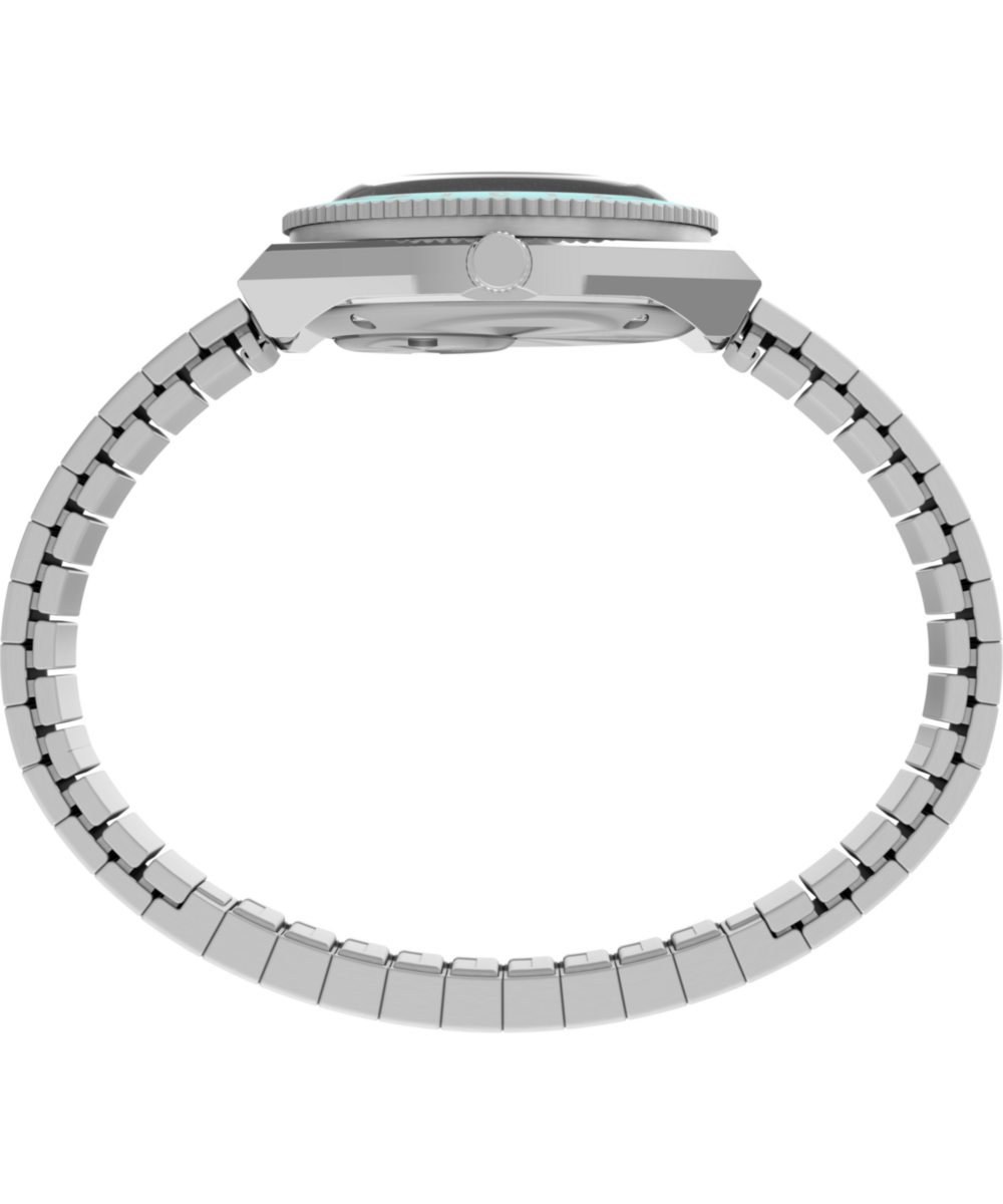 Timex Q Timex Mini 30mm Stainless Steel Expansion Band Watch