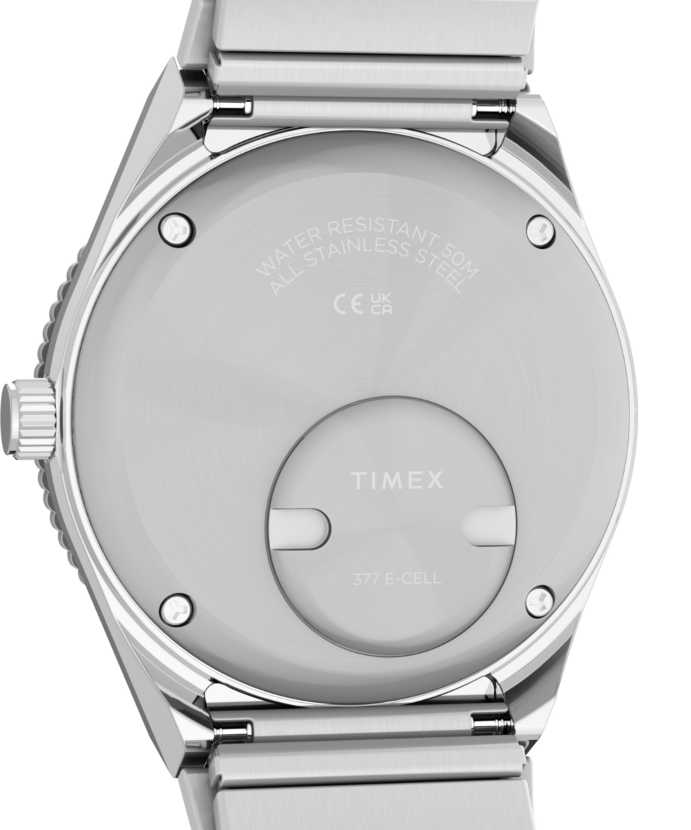 Timex Q Timex Mini 30mm Stainless Steel Expansion Band Watch