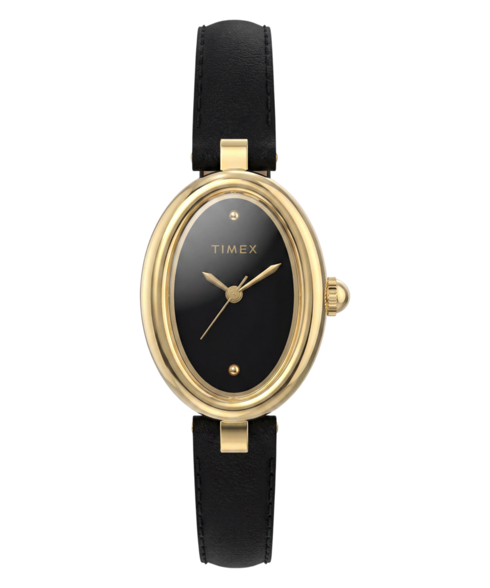 Timex Cavatina Luxe 22mm Leather Strap Watch
