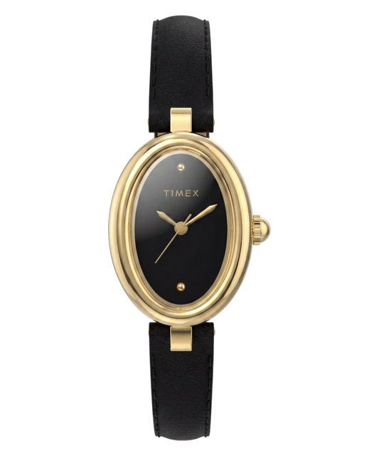 Timex Cavatina Luxe 22mm Leather Strap Watch