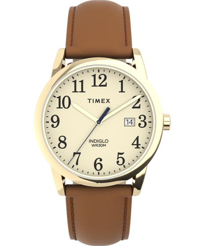 Timex Easy Reader Color Pop 38mm Leather Strap Watch