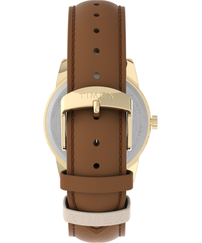 Timex Easy Reader Color Pop 38mm Leather Strap Watch