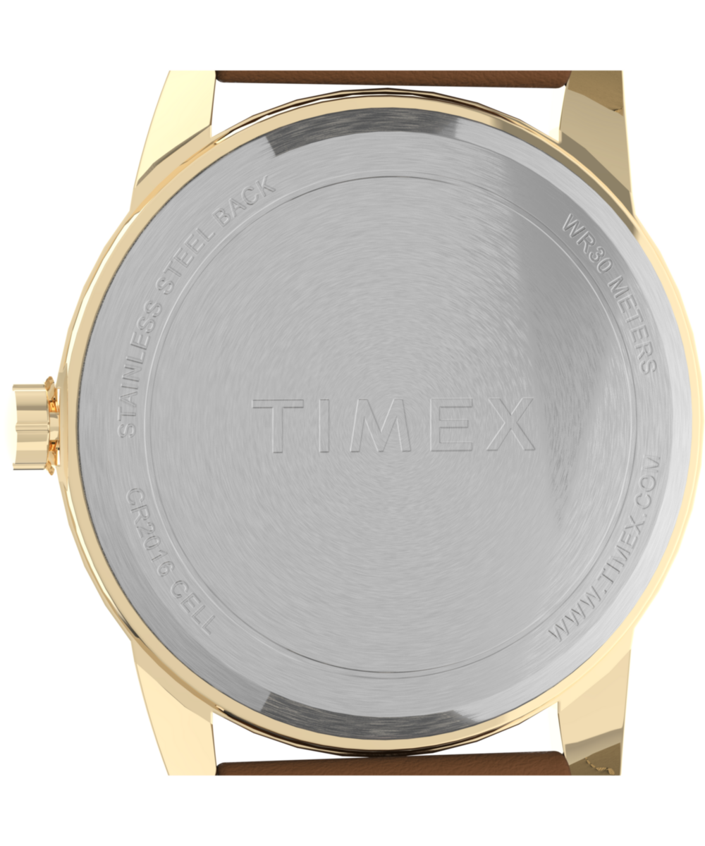 Timex Easy Reader Color Pop 38mm Leather Strap Watch