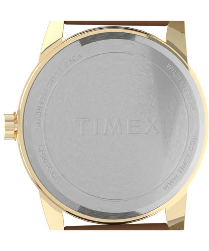 Timex Easy Reader Color Pop 38mm Leather Strap Watch