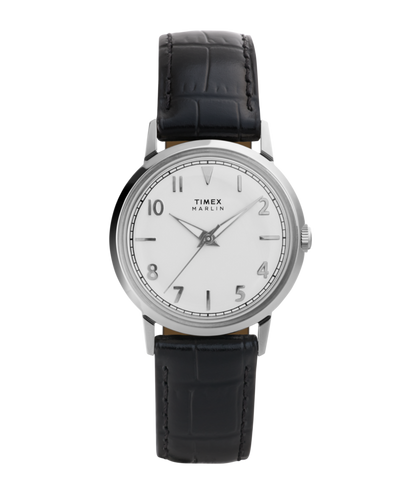 Timex Marlin Quartz 34mm Leather Strap Watch