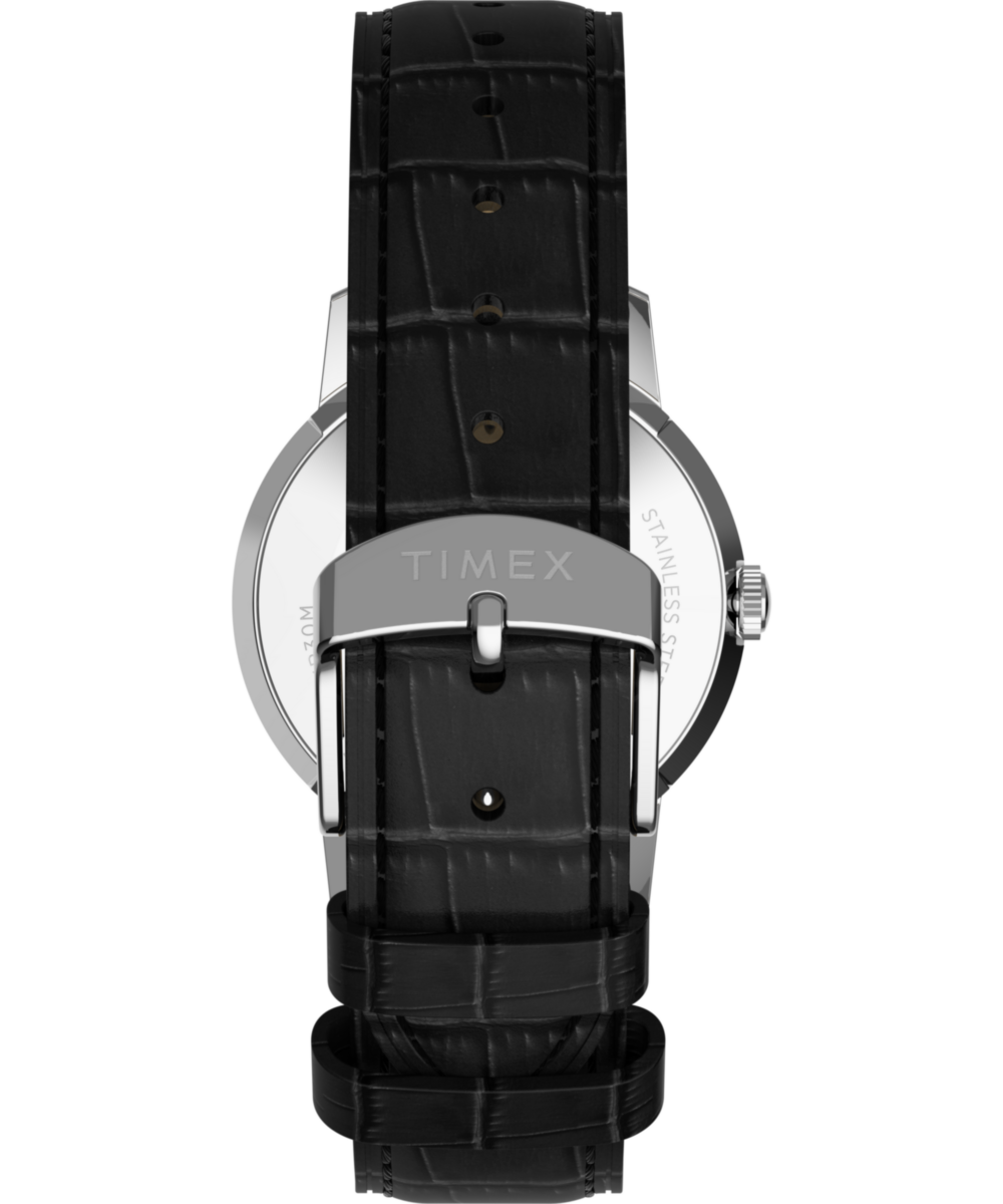 Timex Marlin Quartz 34mm Leather Strap Watch