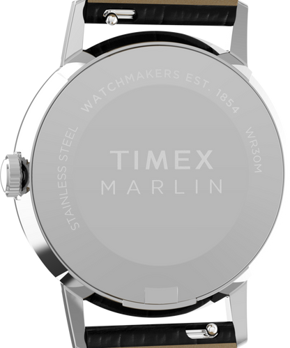 Timex Marlin Quartz 34mm Leather Strap Watch