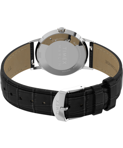 Timex Marlin Quartz 34mm Leather Strap Watch