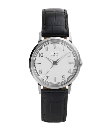 Timex Marlin Quartz 34mm Leather Strap Watch