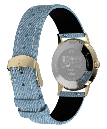 Timex Peanuts x Timex Marlin 1965 Reissue Inspired Snoopy Tennis 34mm Fabr