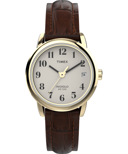 Timex Easy Reader 25mm Leather Strap Watch