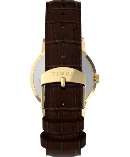 Timex Marlin Quartz 34mm Leather Strap Watch