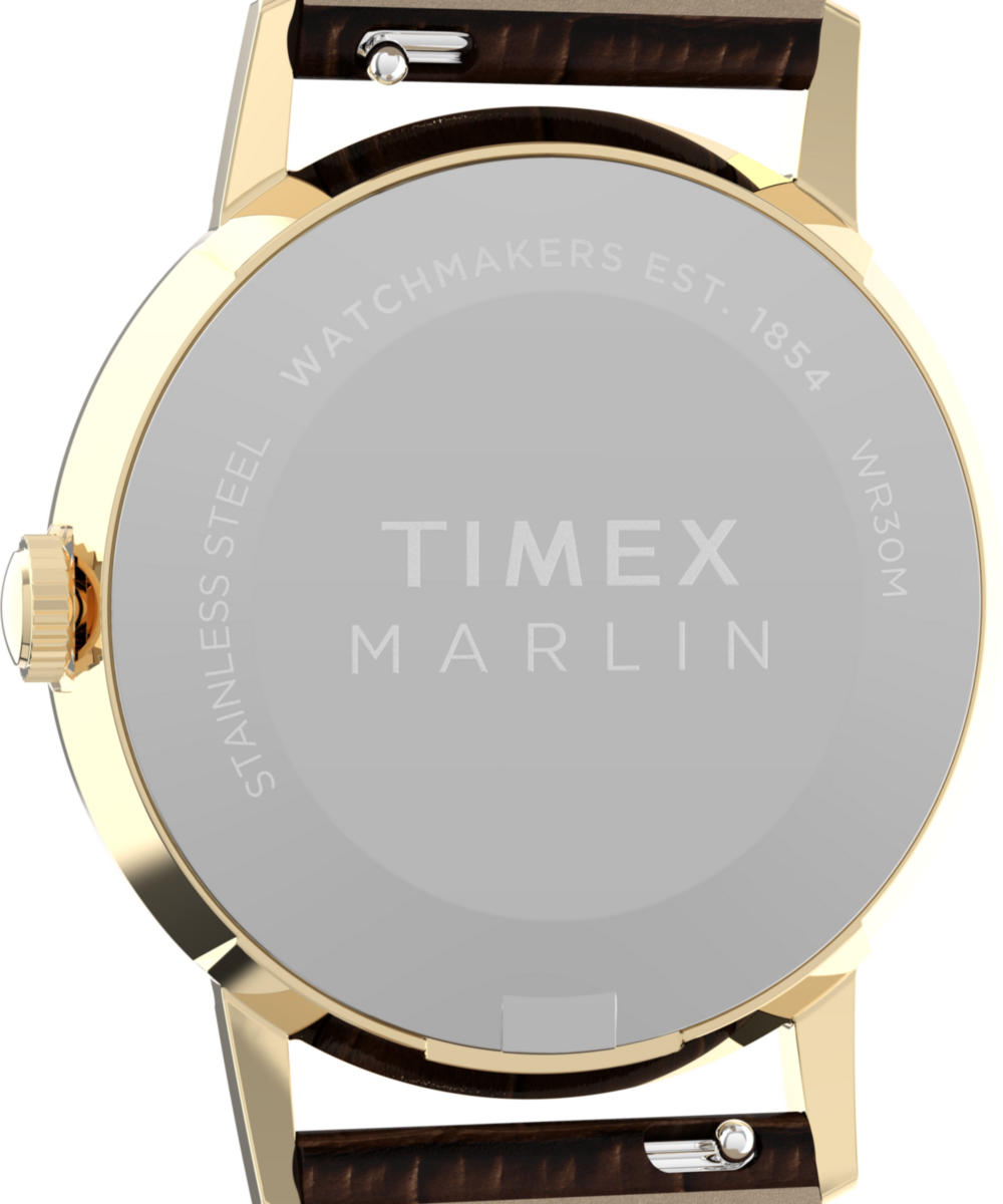 Timex Marlin Quartz 34mm Leather Strap Watch