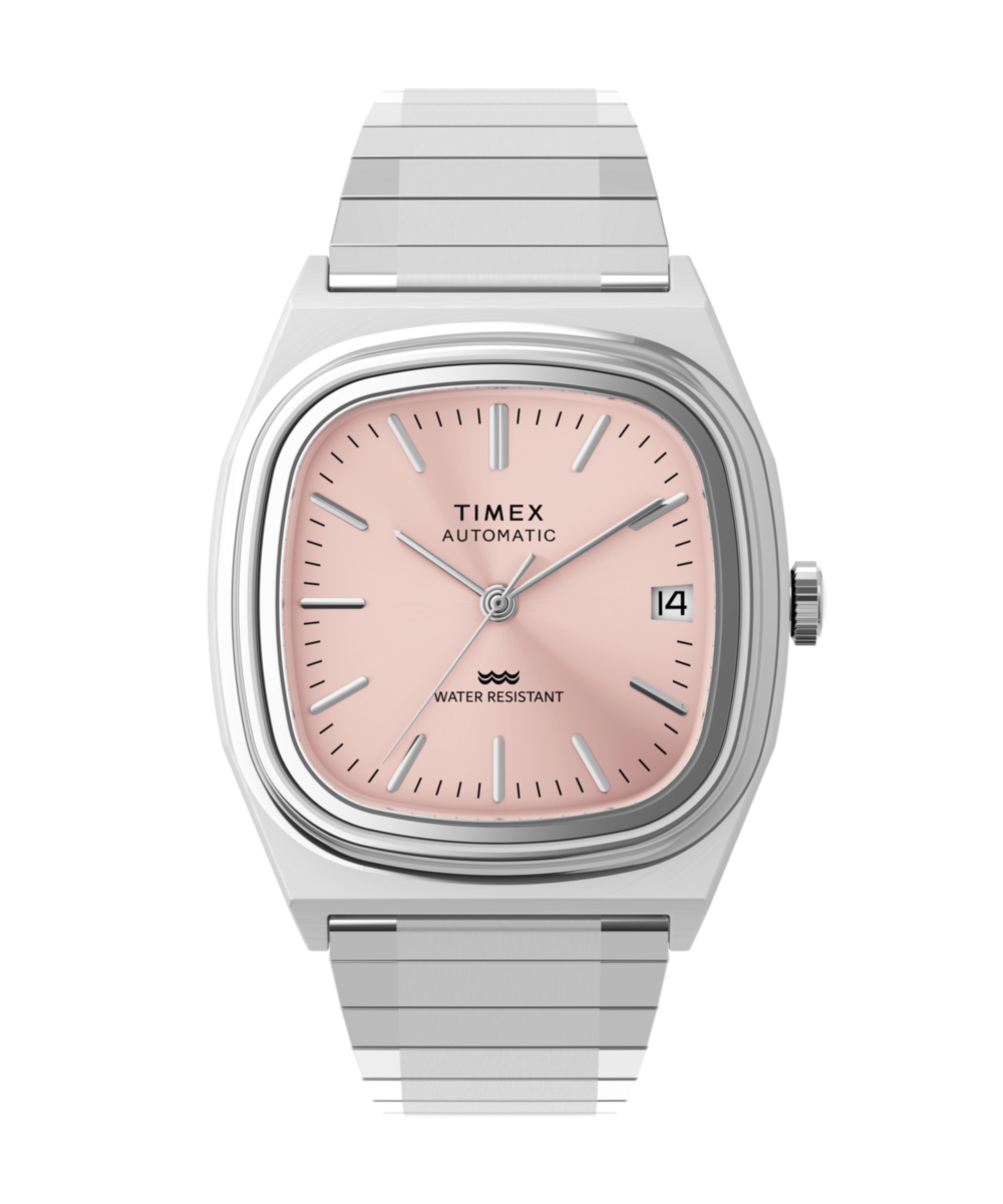 Timex Timex Automatic 1983 E Line 34mm Stainless Steel Expansion Band Watch