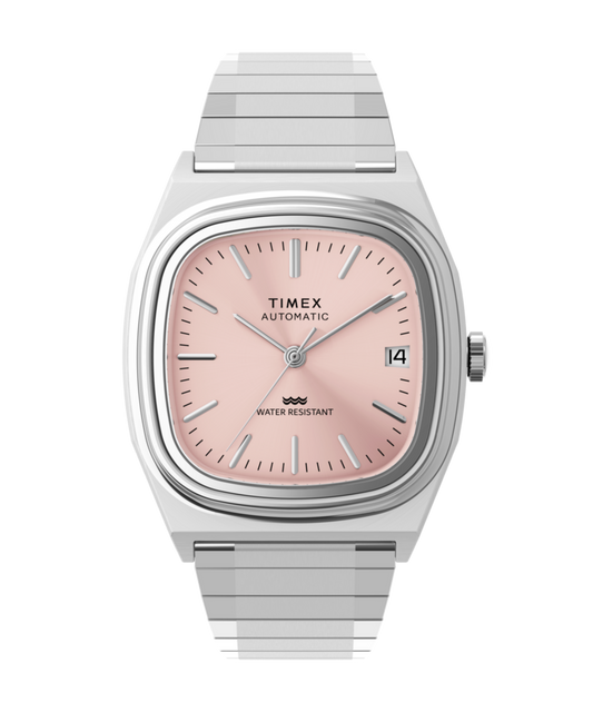 Timex Timex Automatic 1983 E Line 34mm Stainless Steel Expansion Band Watch