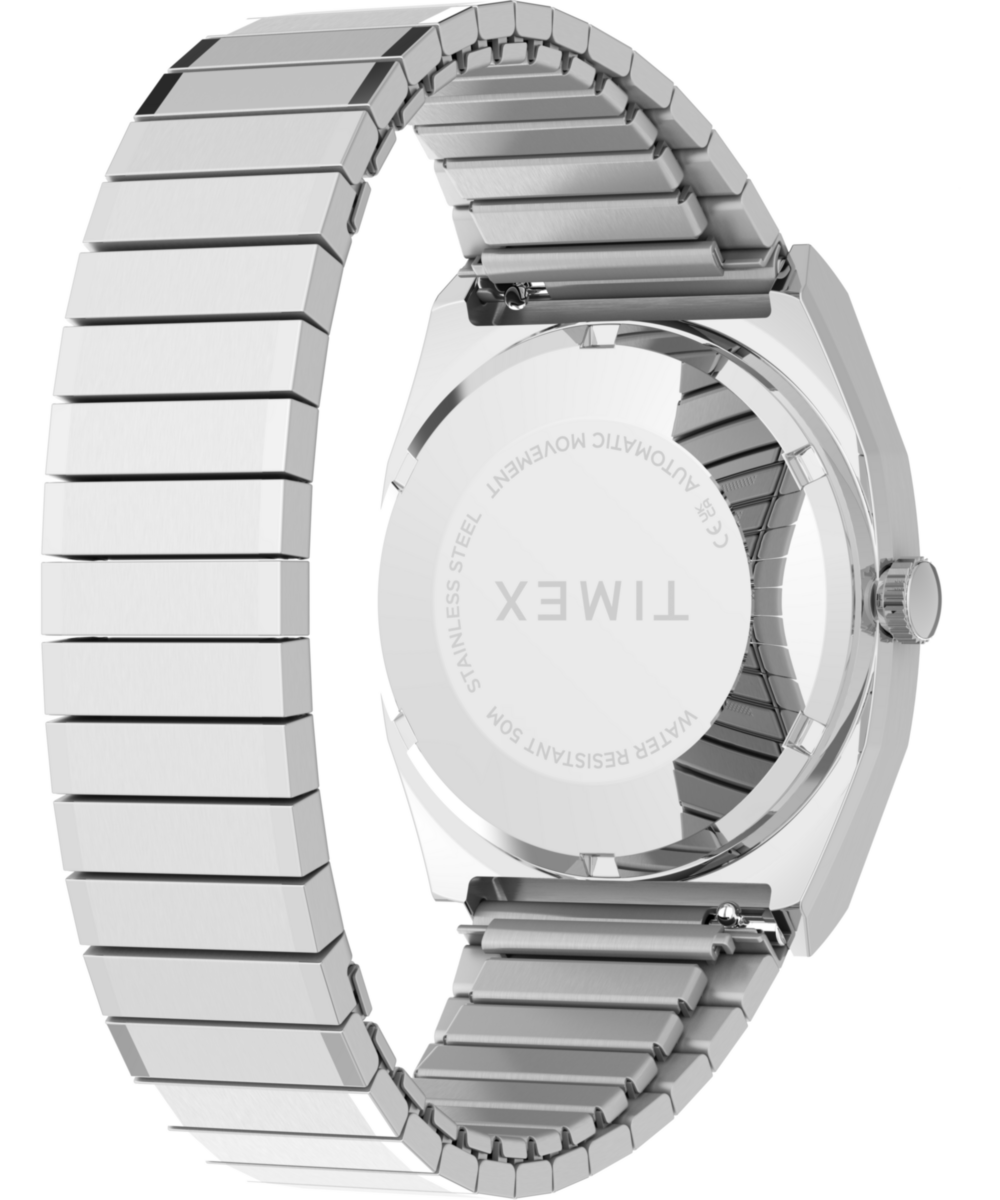 Timex Timex Automatic 1983 E Line 34mm Stainless Steel Expansion Band Watch