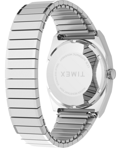 Timex Timex Automatic 1983 E Line 34mm Stainless Steel Expansion Band Watch