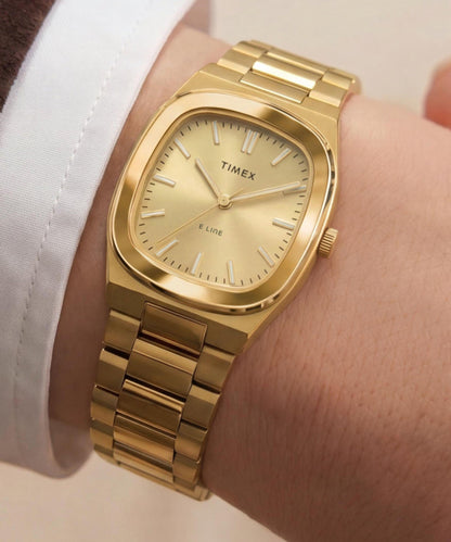 Timex Timex Quartz E Line 30mm Stainless Steel Bracelet Watch