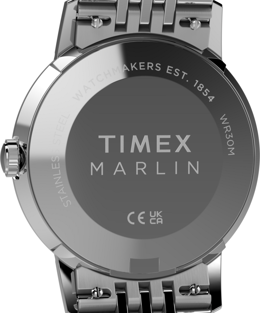 Timex Marlin Quartz 34mm Stainless Steel Bracelet Watch