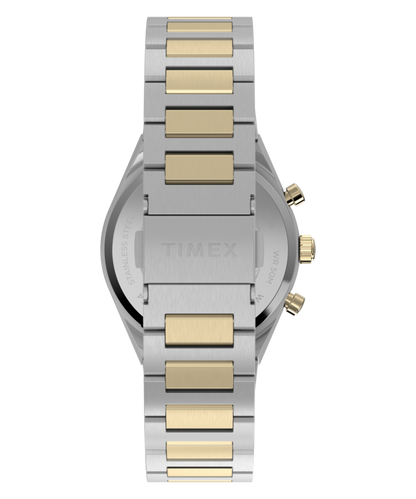 Timex Q Timex Continental Chronograph 36mm Stainless Steel Bracelet Watch