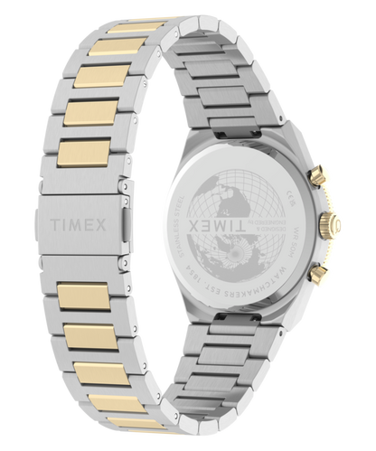 Timex Q Timex Continental Chronograph 36mm Stainless Steel Bracelet Watch