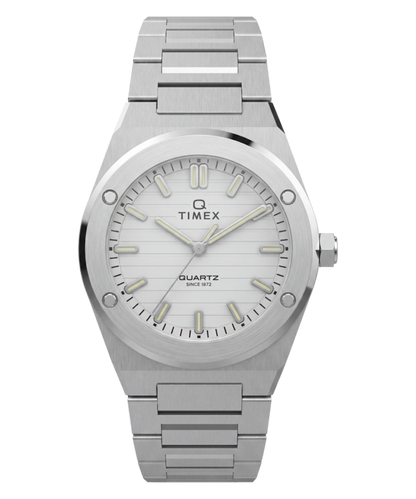 Timex Q Timex Marbella 34mm Stainless Steel Bracelet Watch