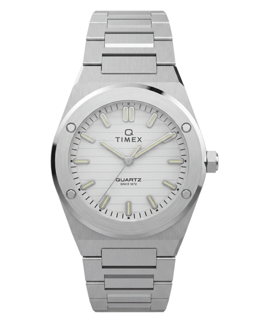 Timex Q Timex Marbella 34mm Stainless Steel Bracelet Watch