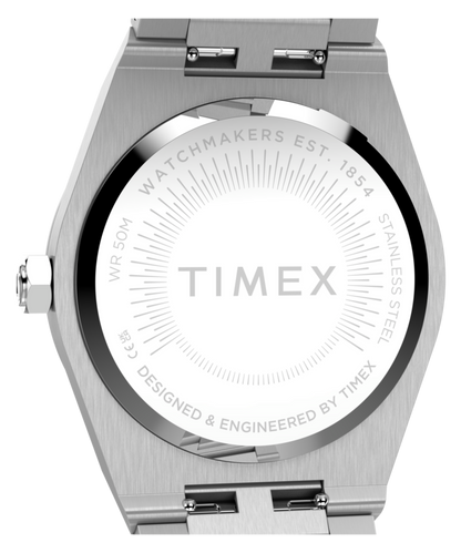 Timex Q Timex Marbella 34mm Stainless Steel Bracelet Watch