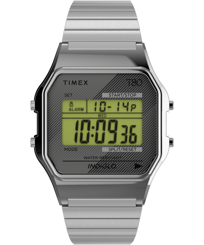 Timex Timex T80 34mm Stainless Steel Expansion Band Watch