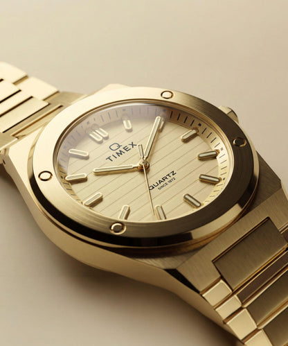Timex Q Timex Marbella 34mm Stainless Steel Bracelet Watch