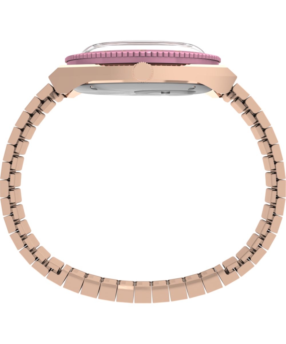 Timex Peanuts Q Timex In Bloom 36mm Stainless Steel Expansion Band Watch