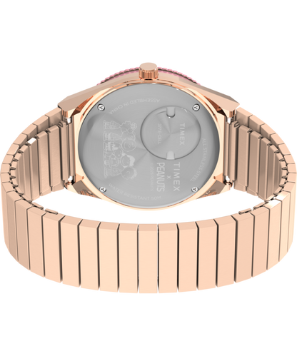 Timex Peanuts Q Timex In Bloom 36mm Stainless Steel Expansion Band Watch