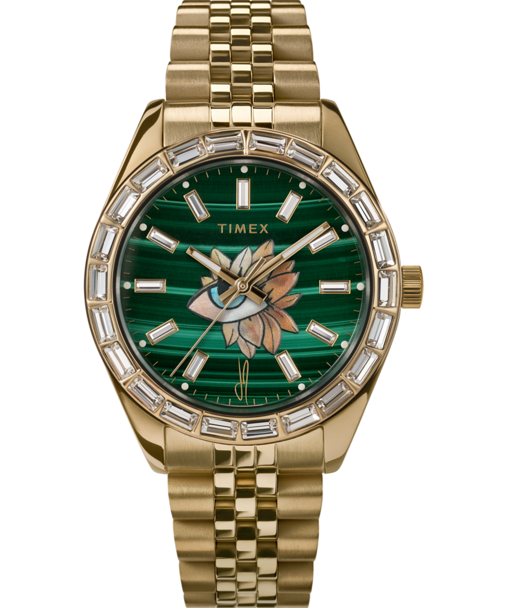 Timex Timex Legacy x Jacquie Aiche Malachite Tribe Eye 36mm Watch