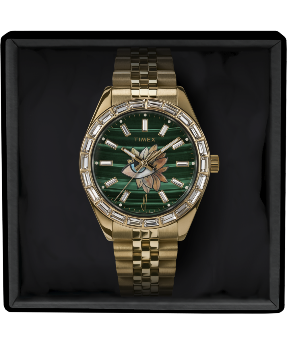Timex Timex Legacy x Jacquie Aiche Malachite Tribe Eye 36mm Watch
