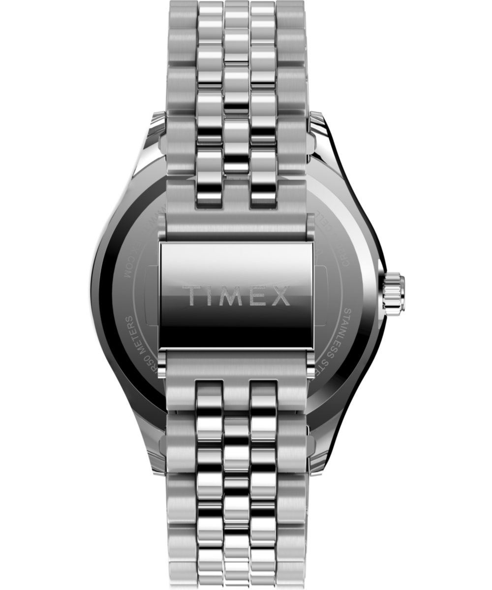 Timex Peanuts x Timex Legacy 34mm Stainless Steel Bracelet Watch