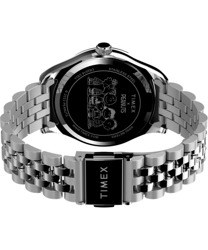 Timex Peanuts x Timex Legacy 34mm Stainless Steel Bracelet Watch