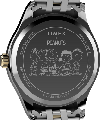 Timex Peanuts x Timex Legacy Bowtie 34mm Stainless Steel Bracelet Watch