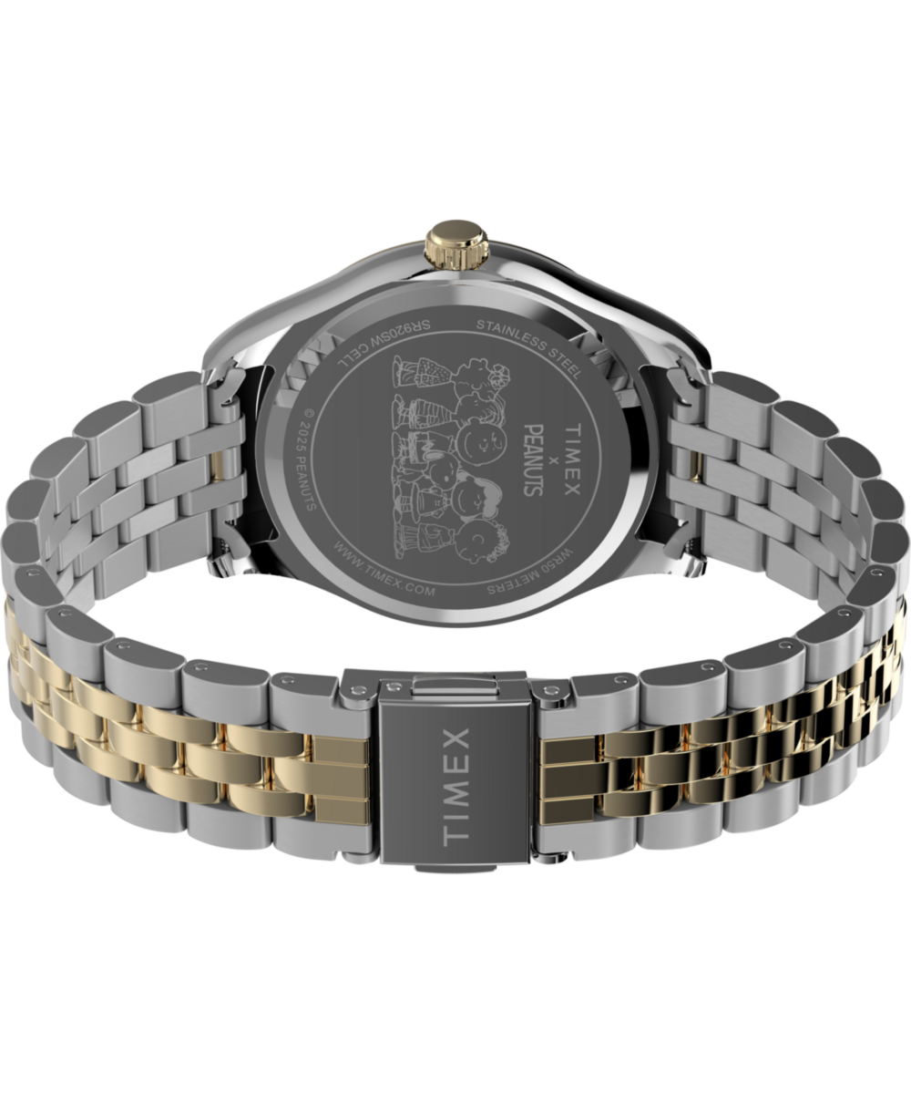 Timex Peanuts x Timex Legacy Bowtie 34mm Stainless Steel Bracelet Watch