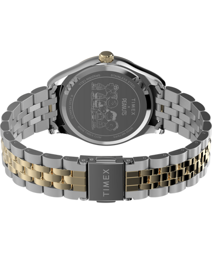 Timex Peanuts x Timex Legacy Bowtie 34mm Stainless Steel Bracelet Watch
