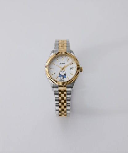 Timex Peanuts x Timex Legacy Bowtie 34mm Stainless Steel Bracelet Watch